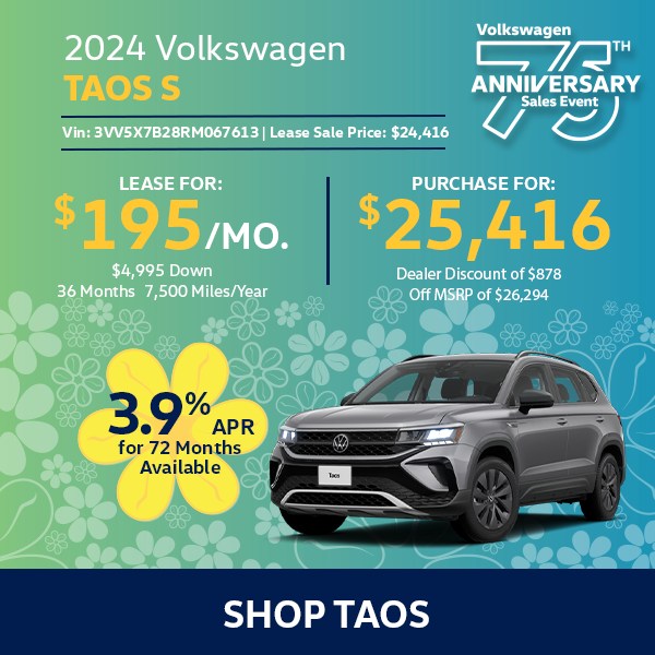VW Taos Special offer in Hanover, MA