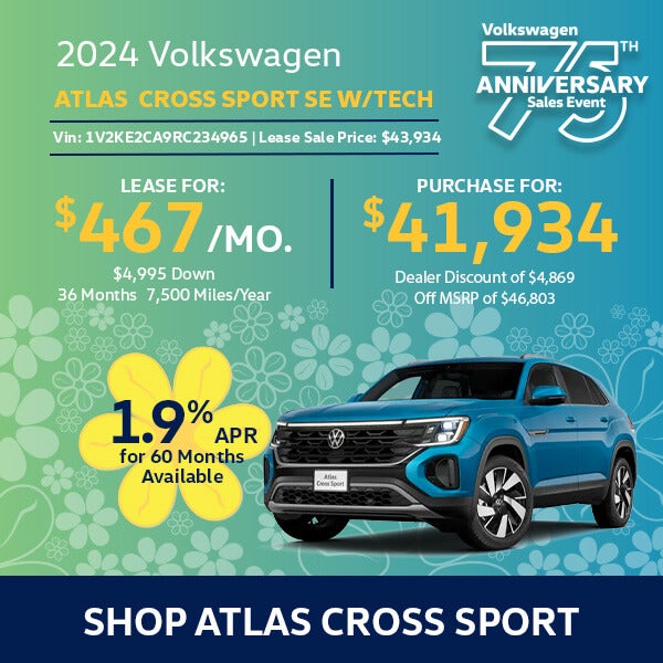 VW Atlas Cross Sport Special Offer Hanover, MA